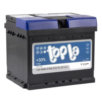Автомобільний акумулятор Topla 54Ah 510A TOP R+ - 1 Автомобільний акумулятор Topla 54Ah 510A TOP R+ - 1
