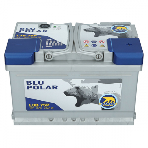 Автомобильный аккумулятор Baren 75Ah 730A Blu Polar R+ - 2