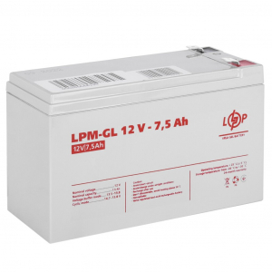 Гелевый аккумулятор LogicPower 12V 7,5Ah LPM-GL 12-7,5