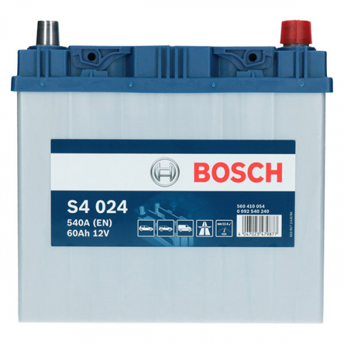 Автомобільний акумулятор Bosch 60Ah 540A S4 024 R+ - 2