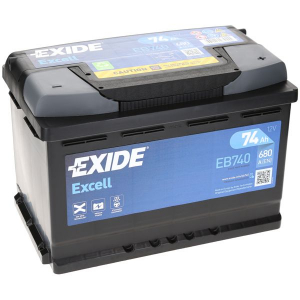 Автомобильный аккумулятор Exide 74Ah 680A Excell EB740 R+