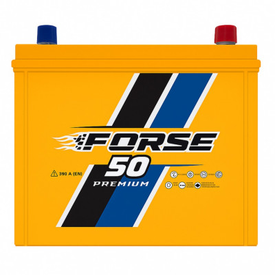 Автомобільний акумулятор Forse 50Ah 390A Asia R+ - 1