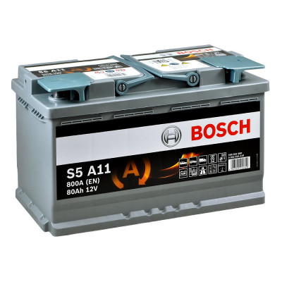 Автомобільний акумулятор Bosch 80Ah 800A S5 A11 AGM R+ - 1
