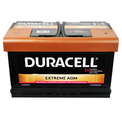 Автомобільний акумулятор Duracell 80Ah 800A AGM Extreme DE80AGM R+ - 3
