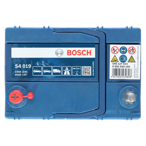 Автомобільний акумулятор Bosch 40Ah 330A S4 019 L+ - 4