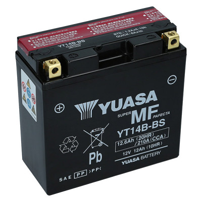 Мото аккумулятор Yuasa 12,6Ah YT14B-BS - 1