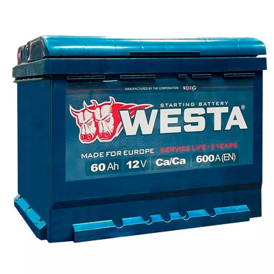 Автомобільний акумулятор Westa Premium 60Ah 600A L+ - 2