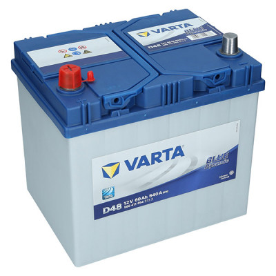 Автомобильный аккумулятор Varta 60Ah 540A Blue Dynamic D48 L+ - 1