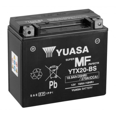 Мото акумулятор Yuasa 18,9Ah YTX20-BS - 1