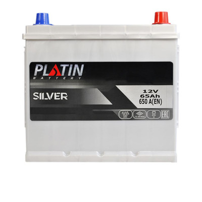 Автомобільний акумулятор Platin Silver Asia 65Ah 650A R+ - 1