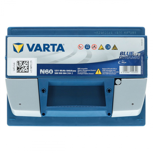 Автомобільний акумулятор Varta 60Ah 640A Blue Dynamic EFB N60 R+ - 4