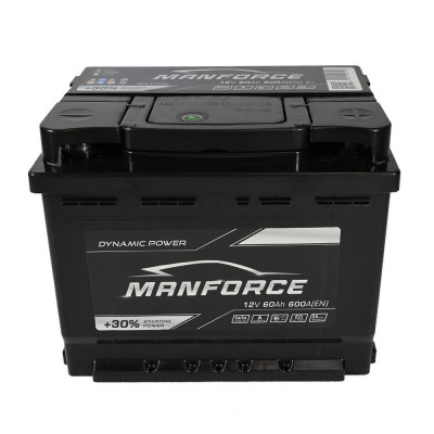 Автомобільний акумулятор Manforce 60Ah 600A R+ - 2