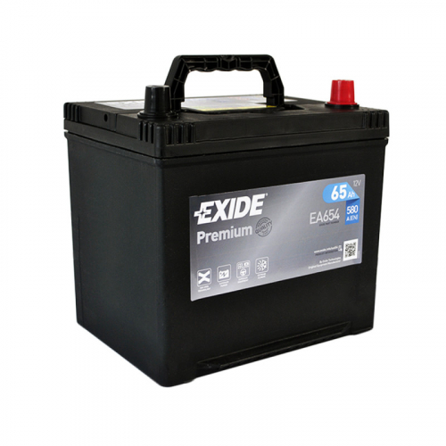 Автомобільний акумулятор Exide 65Ah 580A Premium EA654 R+ - 2