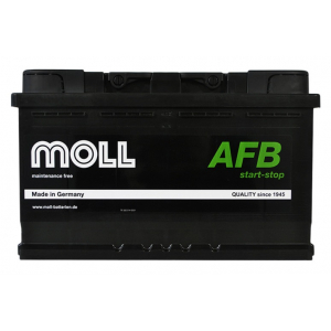 Автомобильный аккумулятор Moll 86Ah 820A AFB R+