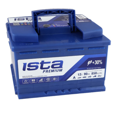 Автомобильный аккумулятор Ista 90Ah 850A Premium R+ - 2