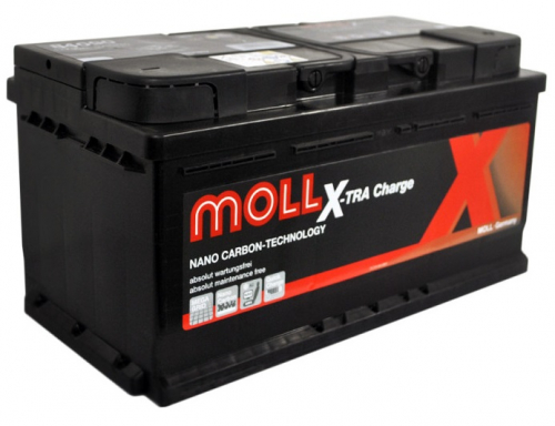 Автомобільний акумулятор Moll 90Ah 800A X-tra Charge R+ - 3