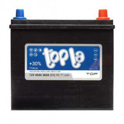 Автомобильный аккумулятор Topla 45Ah 360A TOP Japan R+ - 2