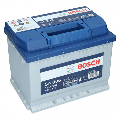 Автомобильный аккумулятор Bosch 60Ah 540A S4 006 L+ - 1