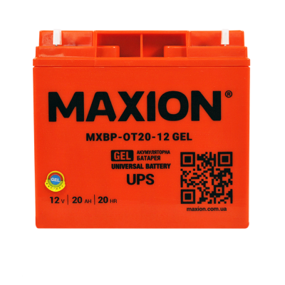 Гелевый аккумулятор Maxion 12V 20Ah OT 20-12 GEL - 1