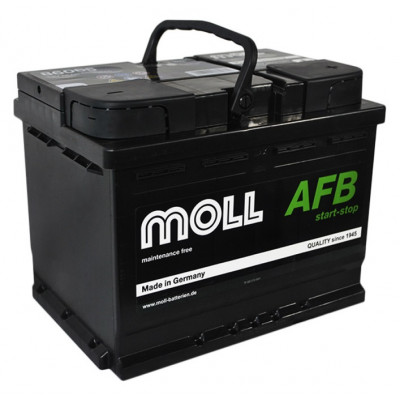 Автомобильный аккумулятор Moll 66Ah 640A AFB R+ - 3