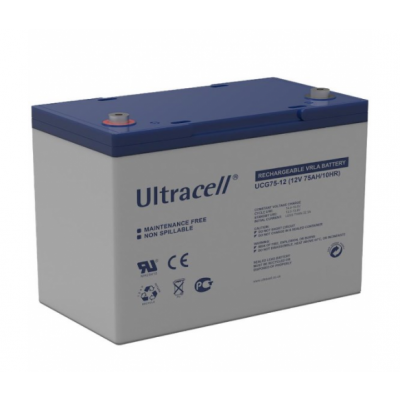 Гелевий акумулятор Ultracell 12V 75Ah UCG75-12 GEL - 1