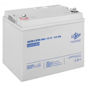 AGM аккумулятор LogicPower 12V 33Ah LPM-MG 12-33