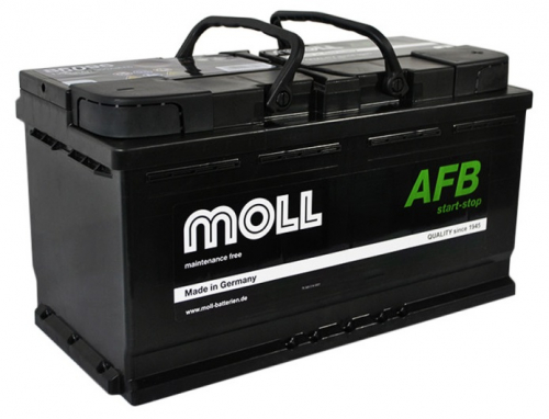 Автомобильный аккумулятор Moll 96Ah 900A AFB R+ - 2