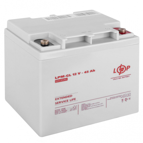 Гелевый аккумулятор LogicPower 12V 45Ah LPM-GL 12-45 - 1