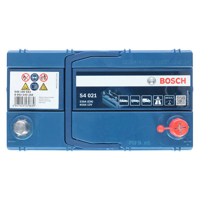 Автомобильный аккумулятор Bosch 45Ah 330A S4 021 R+ - 4