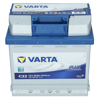 Автомобільний акумулятор Varta 52Ah 470A Blue Dynamic C22 R+ - 2