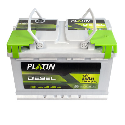 Автомобильный аккумулятор Platin Silver Diesel 88Ah 780A R+ - 2