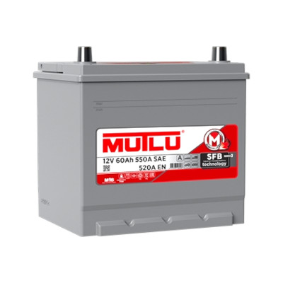 Автомобільний акумулятор Mutlu SFB 60Ah 520A Asia R+ - 1