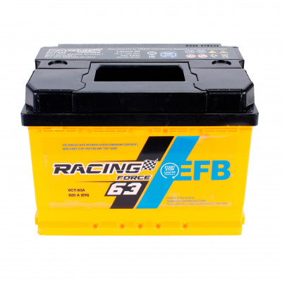 Автомобильный аккумулятор Racing Force 63Ah 620A EFB R+ - 2