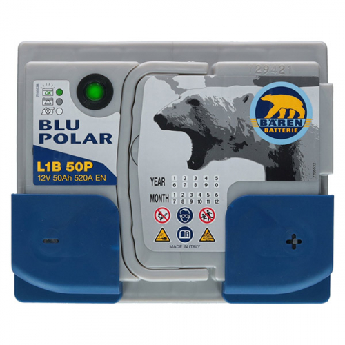 Автомобільний акумулятор Baren 50Ah 520A Blu Polar R+ - 4