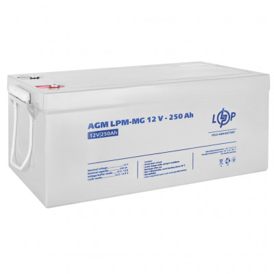 AGM аккумулятор LogicPower 12V 250Ah LPM-MG 12-250 - 1