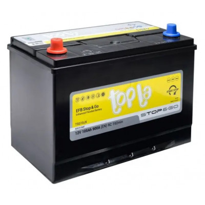 Автомобильный аккумулятор Topla 105Ah 900A EFB TOP Japan L+ - 1