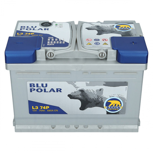 Автомобільний акумулятор Baren 74Ah 680A Blu Polar R+ - 2