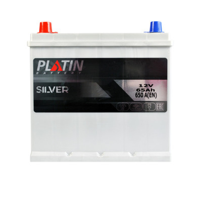 Автомобільний акумулятор Platin Silver Asia 65Ah 650A L+ - 1