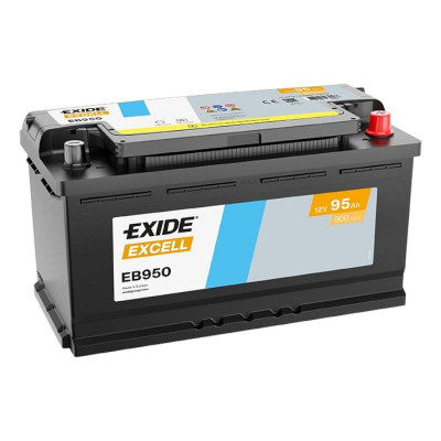 Автомобильный аккумулятор Exide 95Ah 800A Excell EB950 R+ - 1 Автомобильный аккумулятор Exide 95Ah 800A Excell EB950 R+ - 1