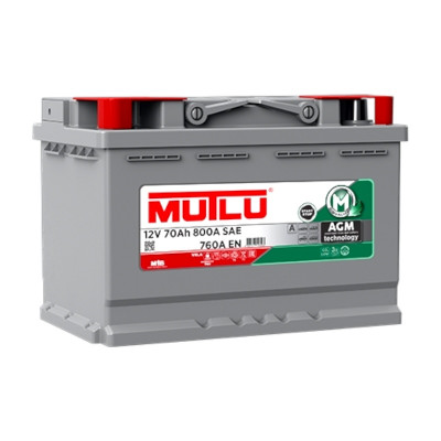Автомобильный аккумулятор Mutlu AGM 70Ah 760A R+ - 1