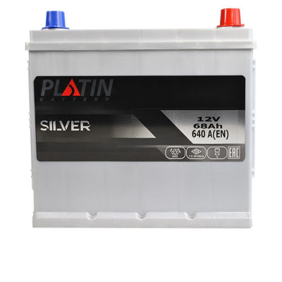 Автомобильный аккумулятор Platin Silver Asia 68Ah 640A R+ - 1