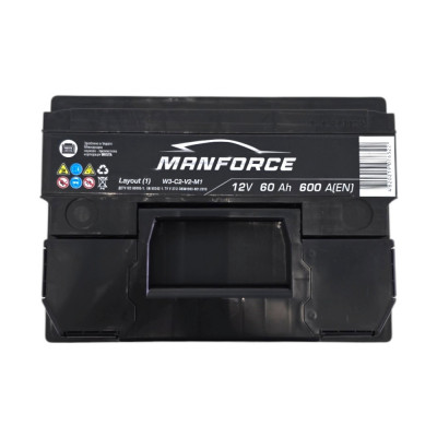 Автомобільний акумулятор Manforce 60Ah 600A R+ - 3
