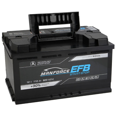 Автомобильный аккумулятор Manforce 110Ah 920A EFB R+ - 3