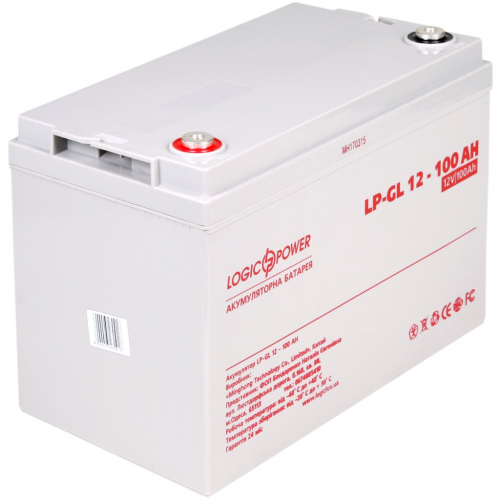 Гелевый аккумулятор LogicPower 12V 100Ah LPM-GL 12-100 - 1