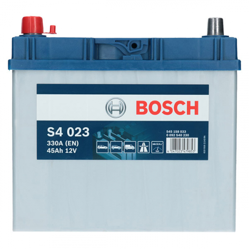 Автомобільний акумулятор Bosch 45Ah 330A S4 023 L+ - 2