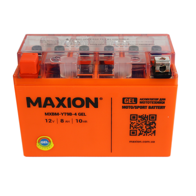 Мото акумулятор Maxion 8Ah YT9B-4 GEL - 2