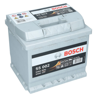 Автомобільний акумулятор Bosch 54Ah 530A S5 002 R+ - 1