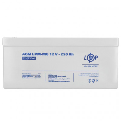 AGM аккумулятор LogicPower 12V 250Ah LPM-MG 12-250 - 2