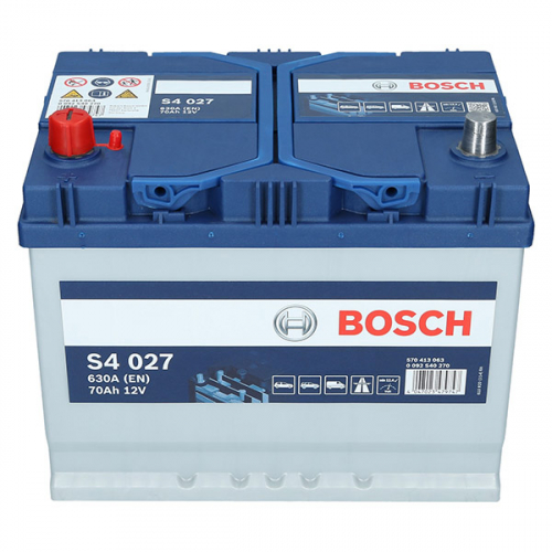 Автомобільний акумулятор Bosch 70Ah 630A S4 027 L+ - 3