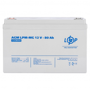 AGM аккумулятор LogicPower 12V 80Ah LPM-MG 12-80